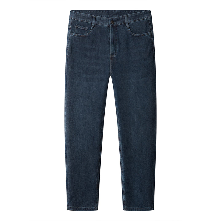Women's Slim High-Waist Jeans with Stretch and Cropped Ankle Length Mune Fashion