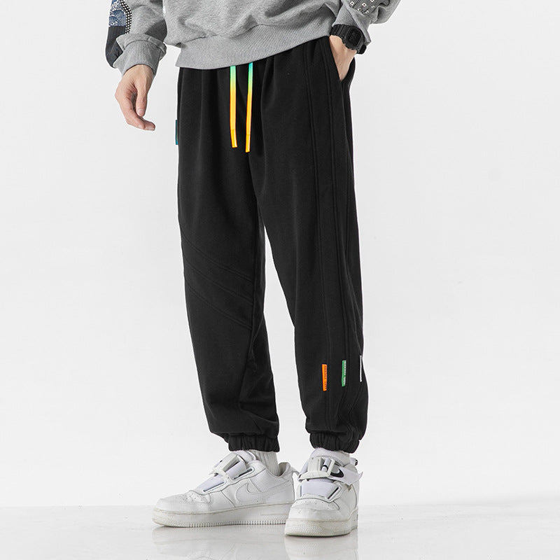 Men's Oversized Jogger Sweatpants made of cotton blend with drawstring and elastic cuffs Mune Fashion