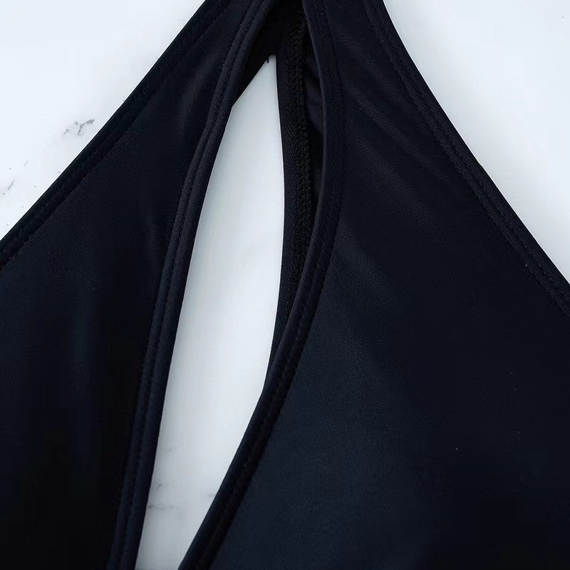 Ladies' one-piece swimsuit with asymmetrical cut and gathering Mune Fashion
