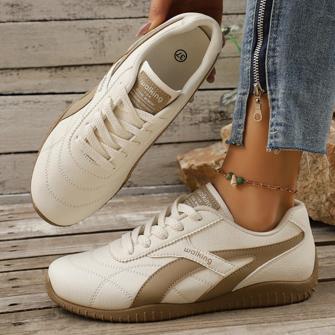 Damen Sportlicher Komfort-Sneaker mit retro-inspirierter Laufsohle Mune Fashion