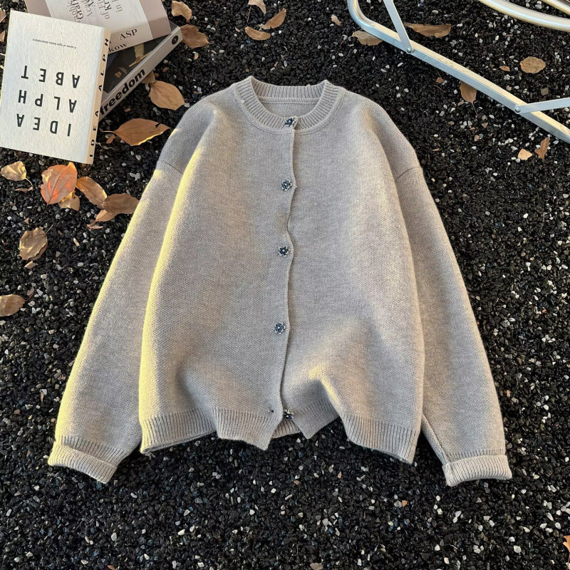 Unisex Cozy Melange Fine Knit Sweater with Raglan Sleeves and Ribbed Round Neck Mune Fashion