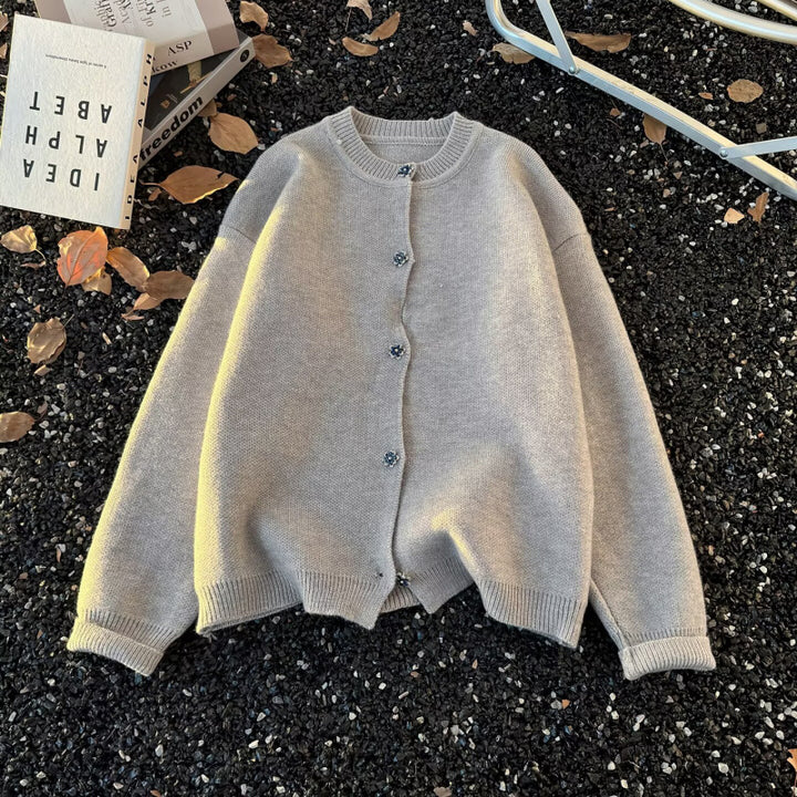 Unisex Cozy Melange Fine Knit Sweater with Raglan Sleeves and Ribbed Round Neck Mune Fashion