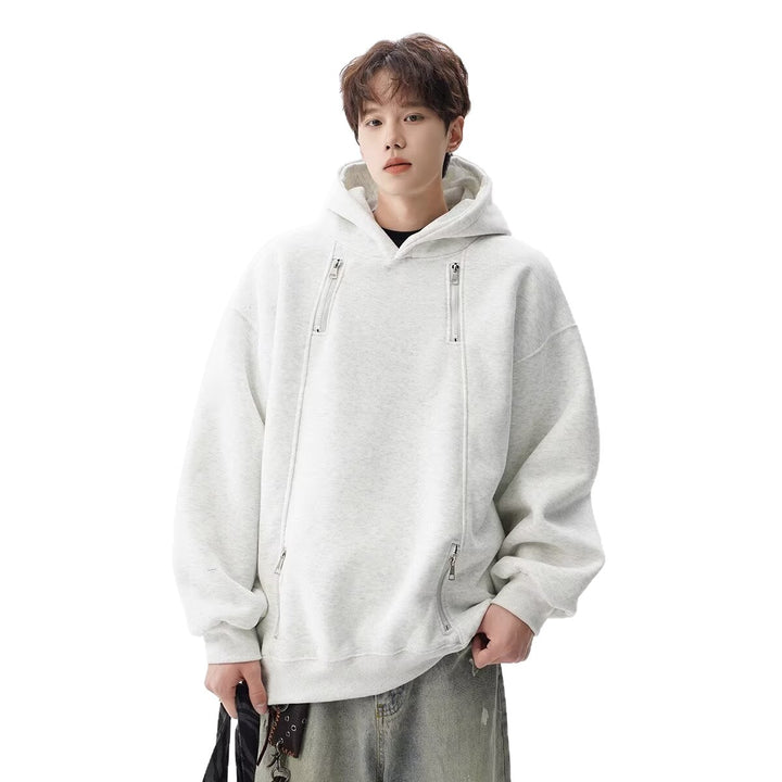 Men's Urban Oversized Hoodie with Zippers Mune Fashion