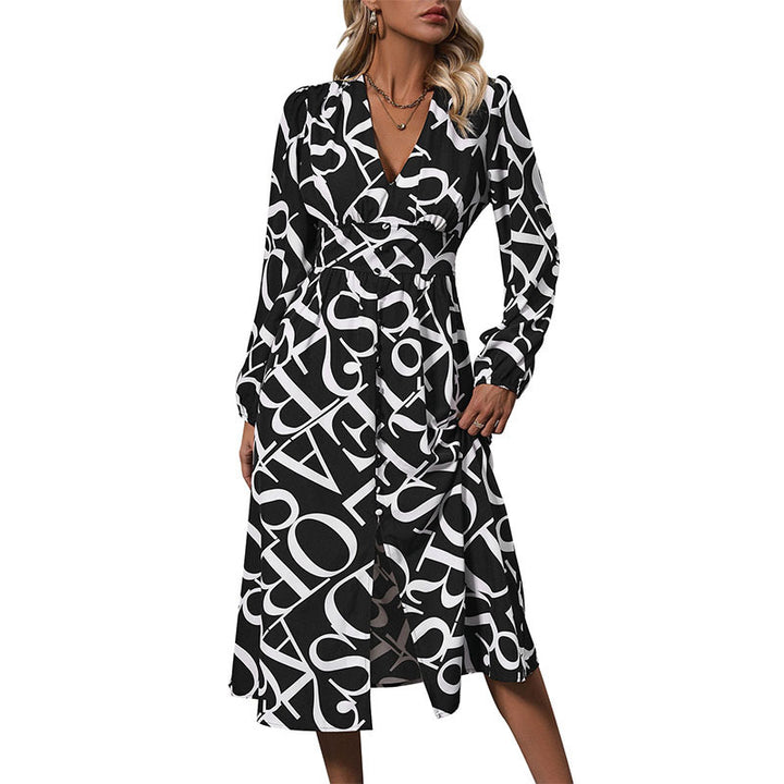 Ladies Stylish Wrap Dress with Ruffles and Asymmetric Hem Mune Fashion
