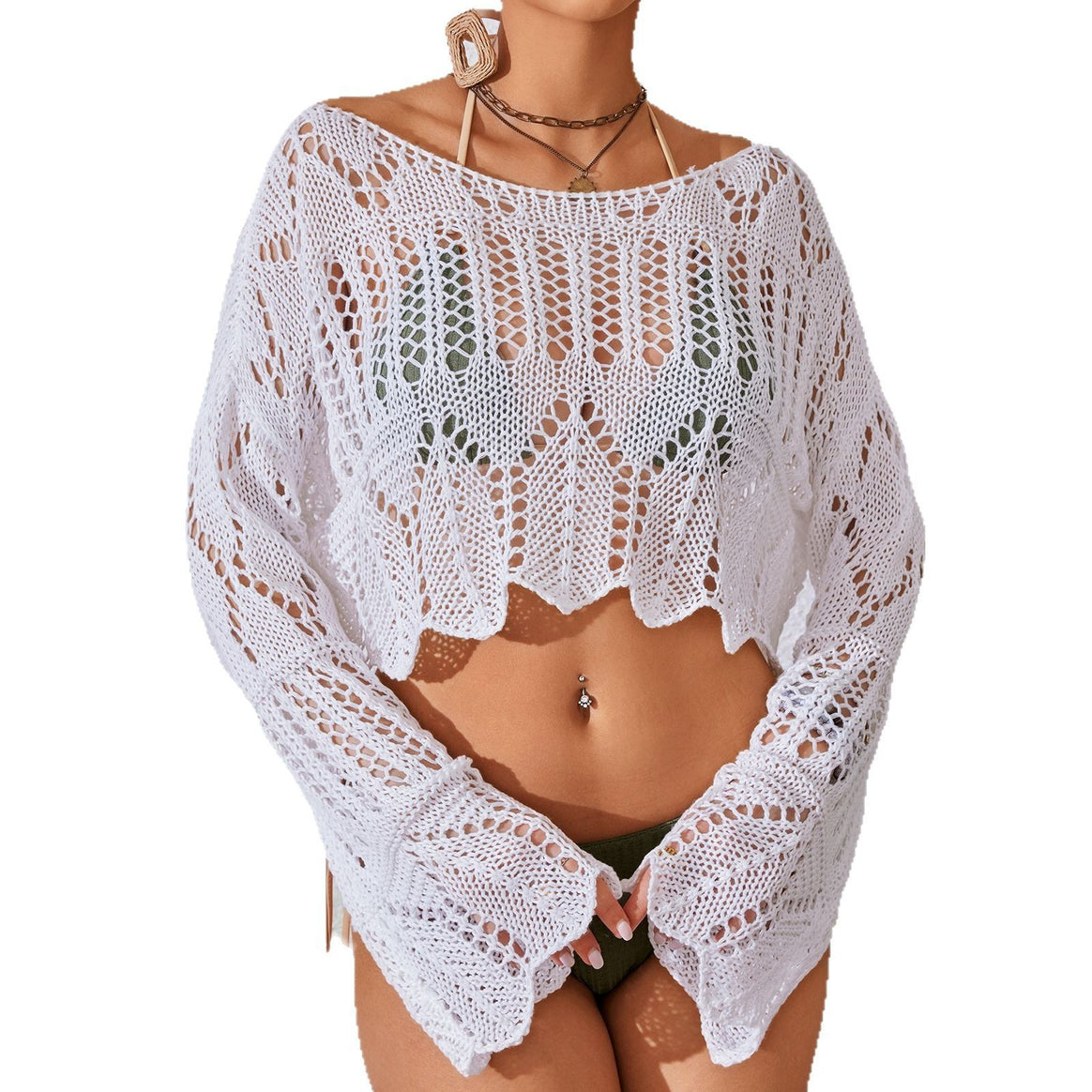 Ladies airy crochet top Mune Fashion