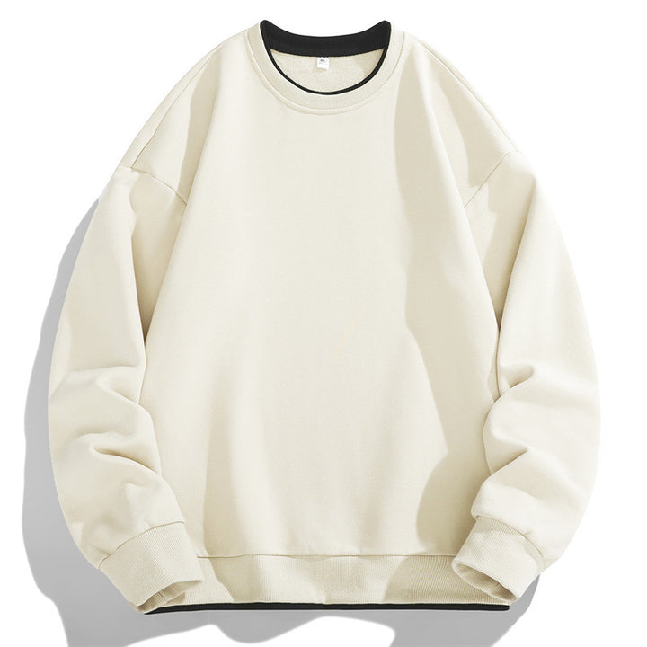 Men's Oversize Sweatshirt with Layered Look Round Neck and Ribbed Cuffs Mune Fashion
