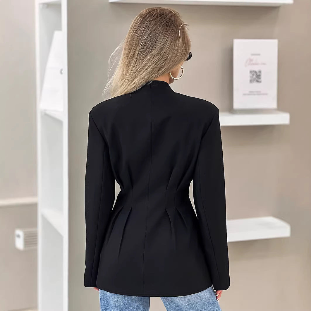 Women's Fashion Blazer Jacket with Tailored Fit