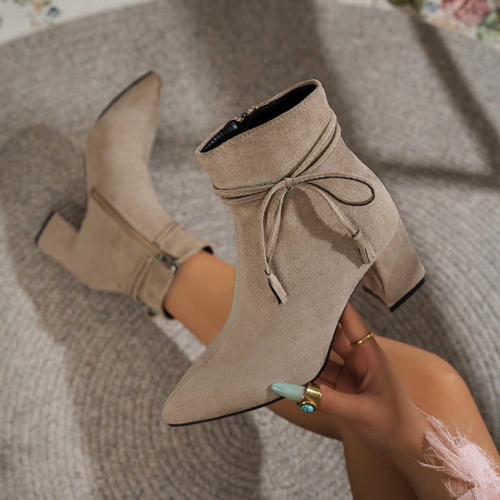 Ladies Fashion Short Ankle Boots Mune Fashion