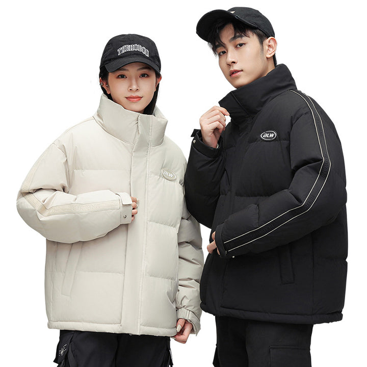 Men's Winter Puffer Jacket with High Collar Mune Fashion