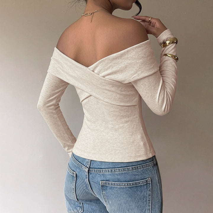 Women Elegant Cropped Shirt Mune Fashion