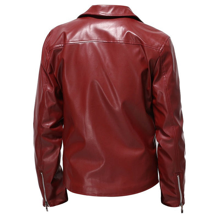 Men's Biker Jacket Made Of High-Quality Synthetic Leather Mune