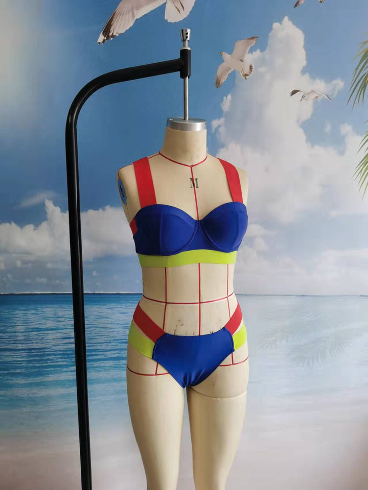 Ladies sporty bikini with contrasting color elements Mune Fashion