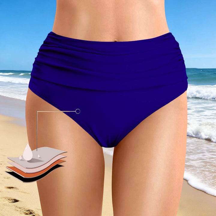 Women's High-Waisted Bikini Bottoms with Flattering Design Mune Fashion