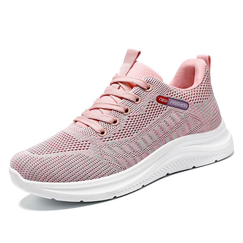 Women’s lightweight breathable knit walking sneakers with cushioned heel counter and shock-absorbing EVA midsole Mune Fashion
