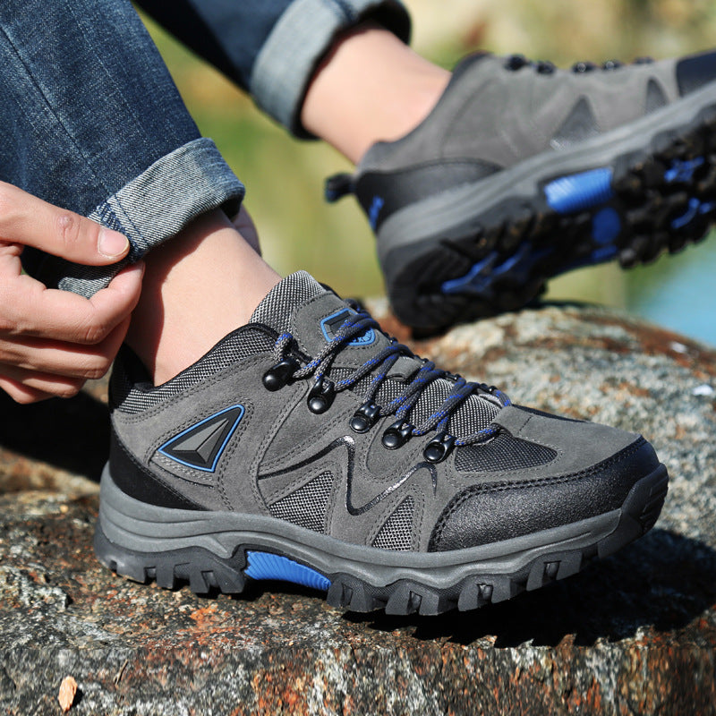 Women's Robust Low-Cut Trekking Shoe with Grippy Multi-Zone Profile Sole and Shock-Absorbing EVA Midsole Mune Fashion