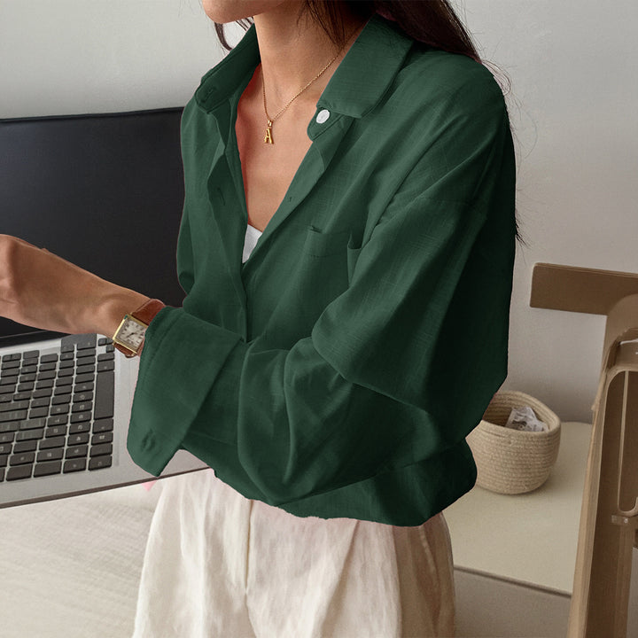 Ladies two-piece summer set made of lightweight oversized shirt and sleeveless mini dress Mune Fashion