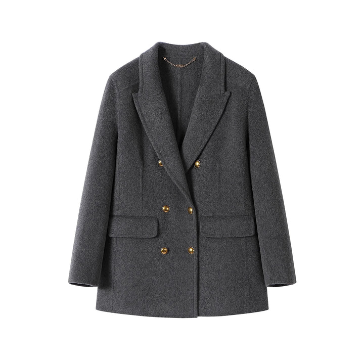 Ladies Elegant Wool Coat Mune Fashion