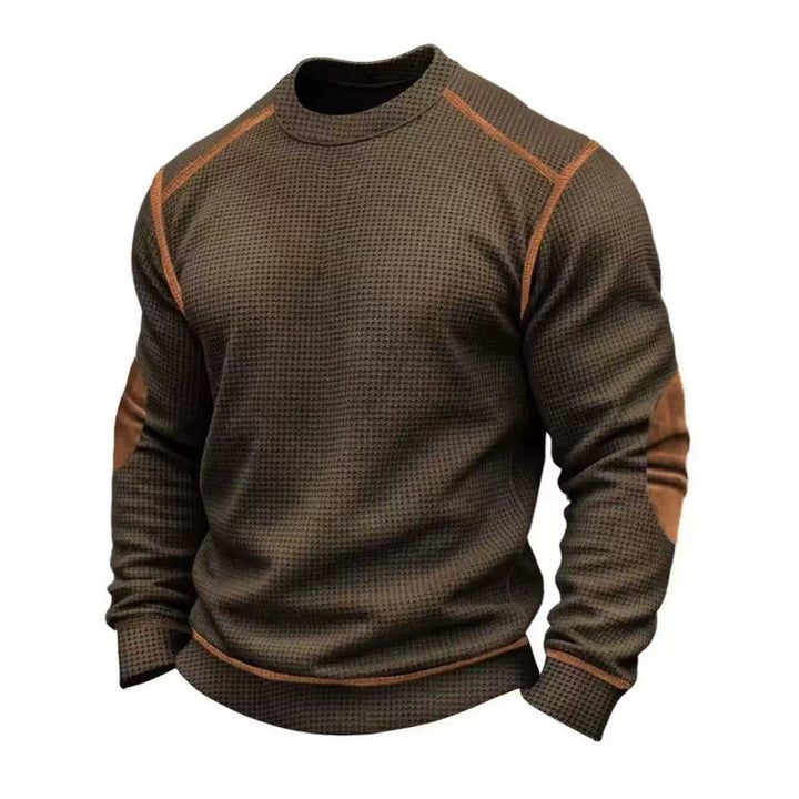 Men's Stylish Long Sleeve Sweater with Textured Design Mune Fashion