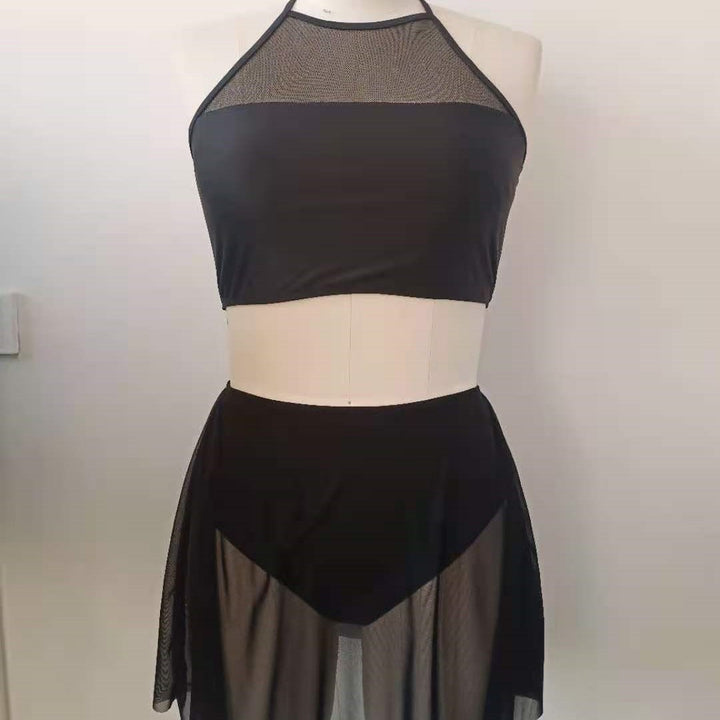 Ladies Bikini Set with Transparent Skirt and Fashionable Top Mune Fashion