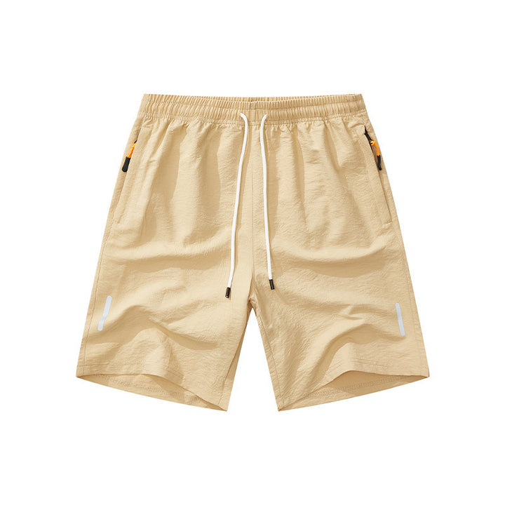 Men's nan ultralight quick-drying sports and swim shorts with elastic waistband drawstring zipper pocket and reflective detail Mune Fashion