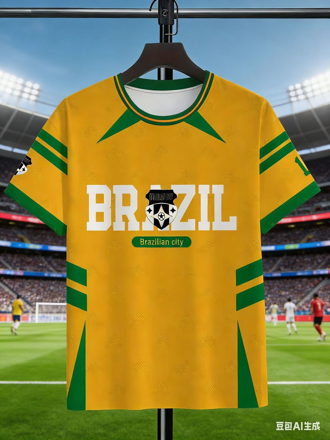 Unisex nan sports Fan jersey in retro cut with contrasting stripes and distinctive chest print Mune Fashion