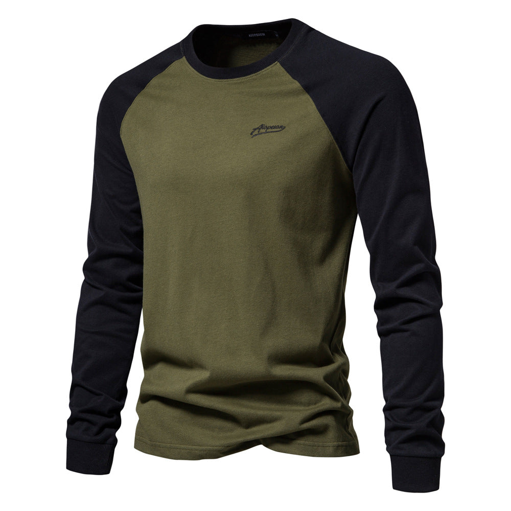 Men's Long Sleeve Shirt with Distinctive Raglan Design Mune Fashion