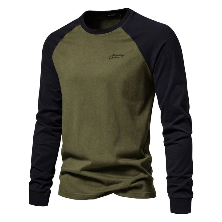 Men's Long Sleeve Shirt with Distinctive Raglan Design Mune Fashion