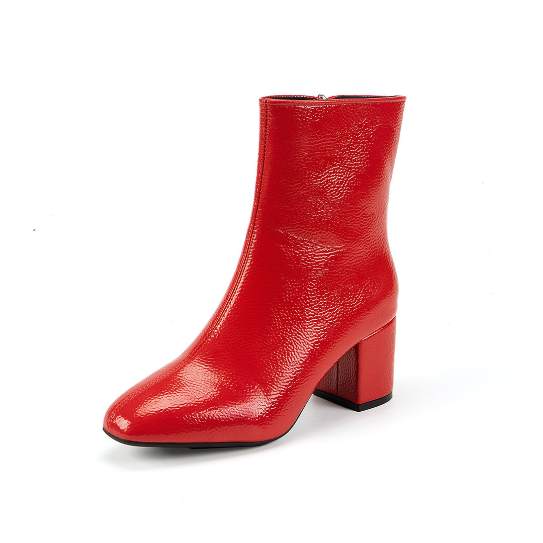 Women Elegant High Gloss Over Knee Boots Mune Fashion