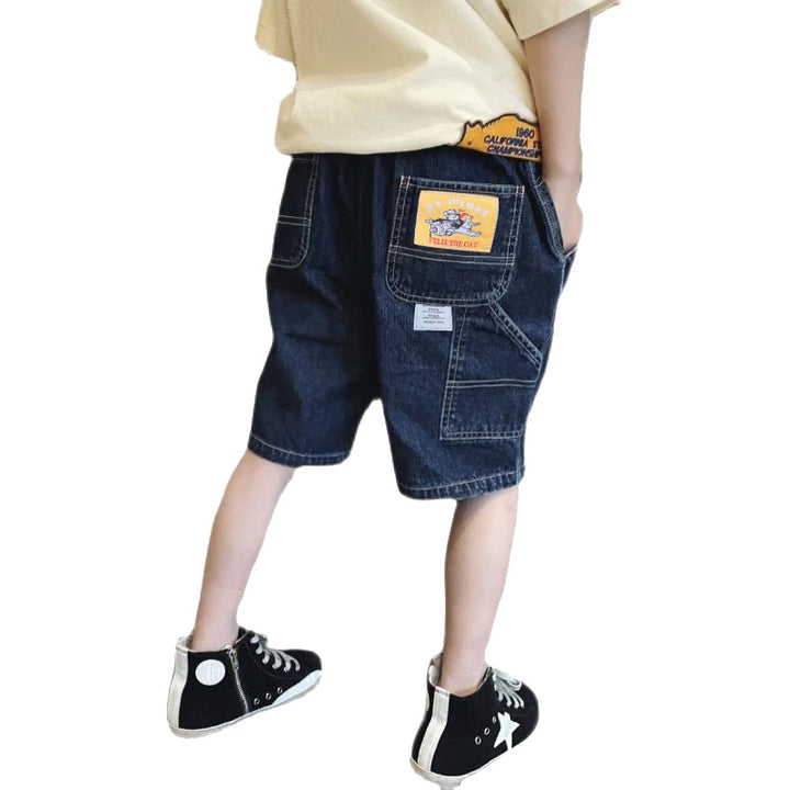 Boys Denim Cargo Shorts with Practical Pockets Mune Fashion