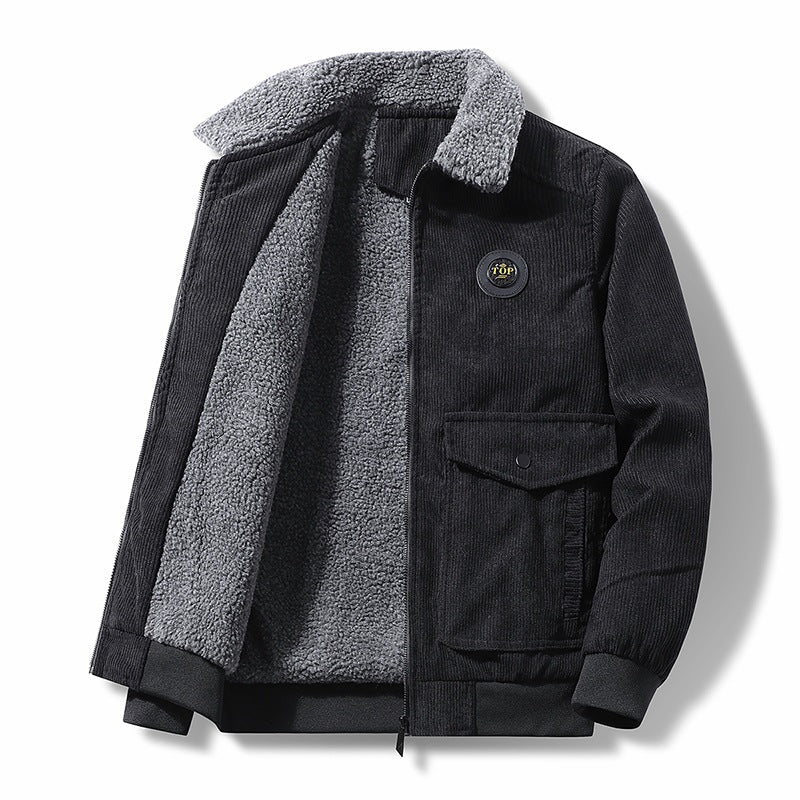 Men's Casual Quilted Jacket with Teddy Lining Mune Fashion