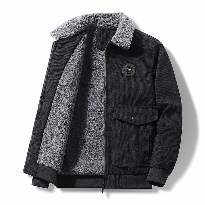 Men's Casual Quilted Jacket with Teddy Lining Mune Fashion
