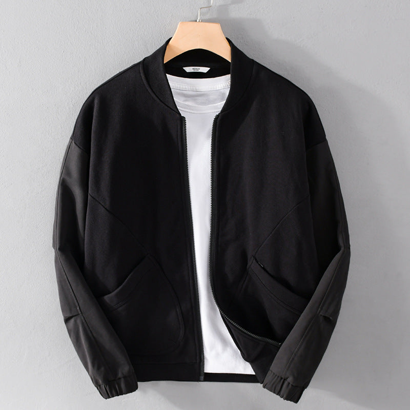 Men's light bomber jacket with contrasting sleeve inserts Mune Fashion