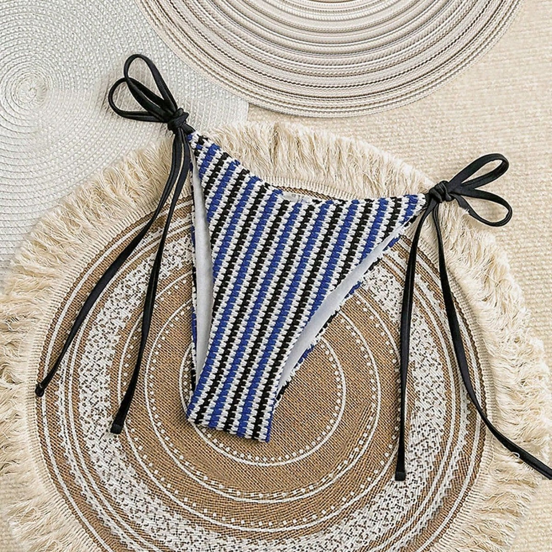 Ladies High-Cut Bikini Bottom with Elegant Ties Mune Fashion