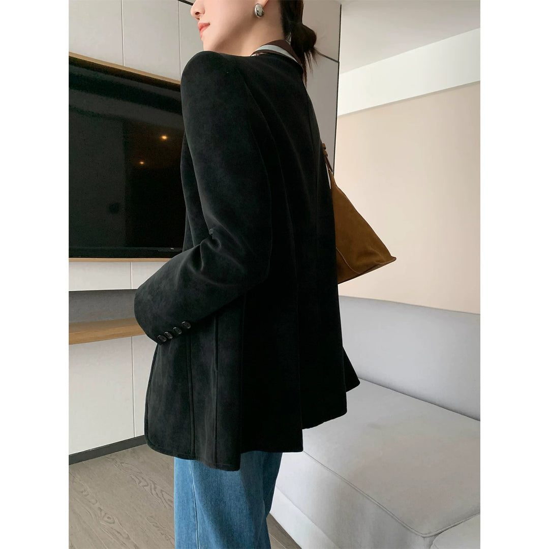 Women Stylish Blazer with Textured Design Mune Fashion
