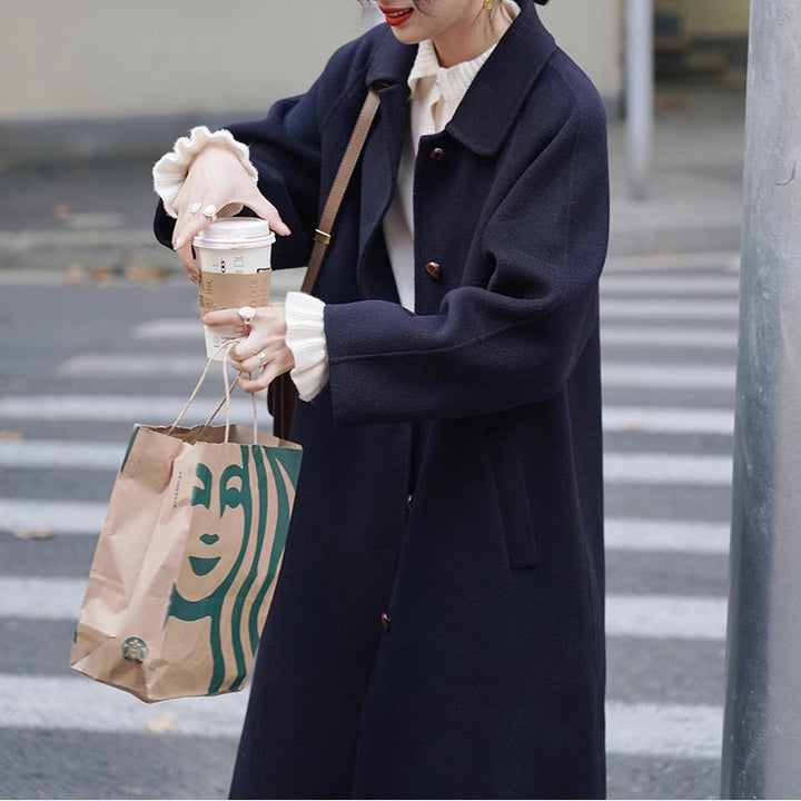 Women Fashionable Oversized Wool Jacket Mune Fashion