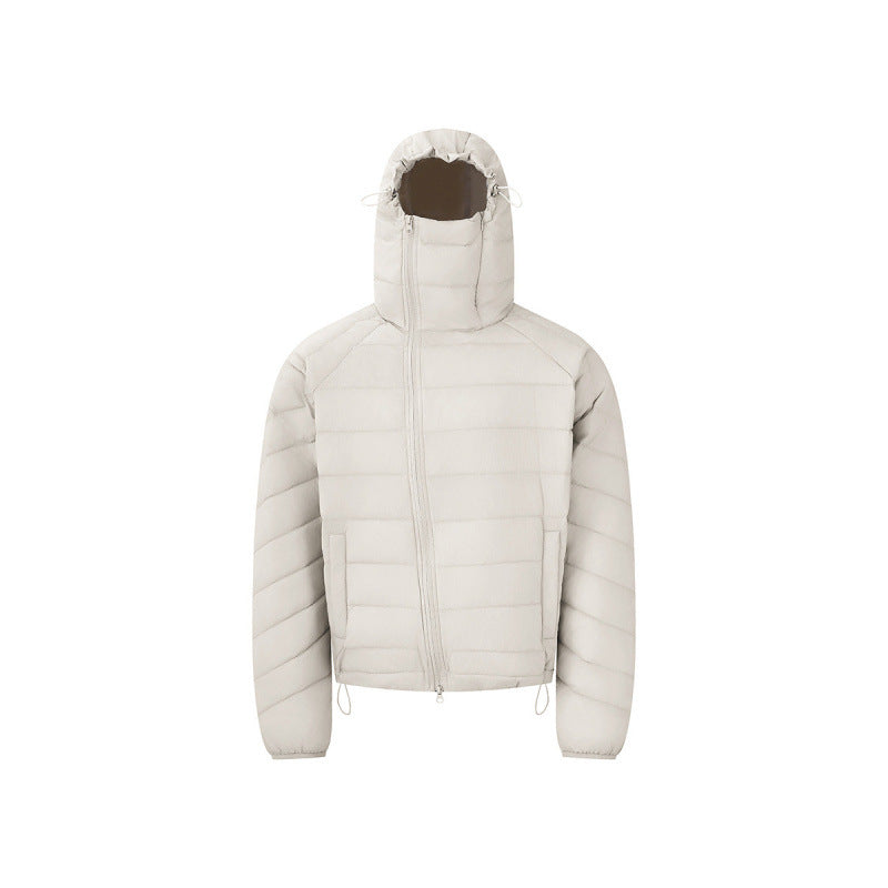 Unisex lightweight padded hooded jacket with thermo insulation, stand-up collar and concealed zipper Mune Fashion