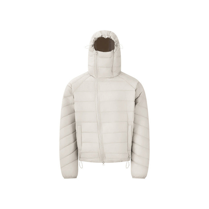 Unisex lightweight padded hooded jacket with thermo insulation, stand-up collar and concealed zipper Mune Fashion