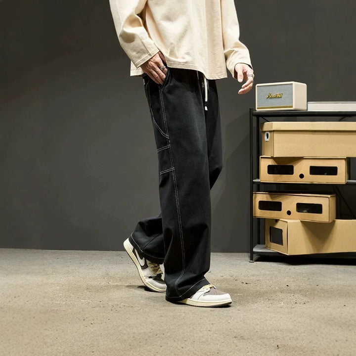 Men's Fashion Cargo Pants with Wide Legs Mune Fashion
