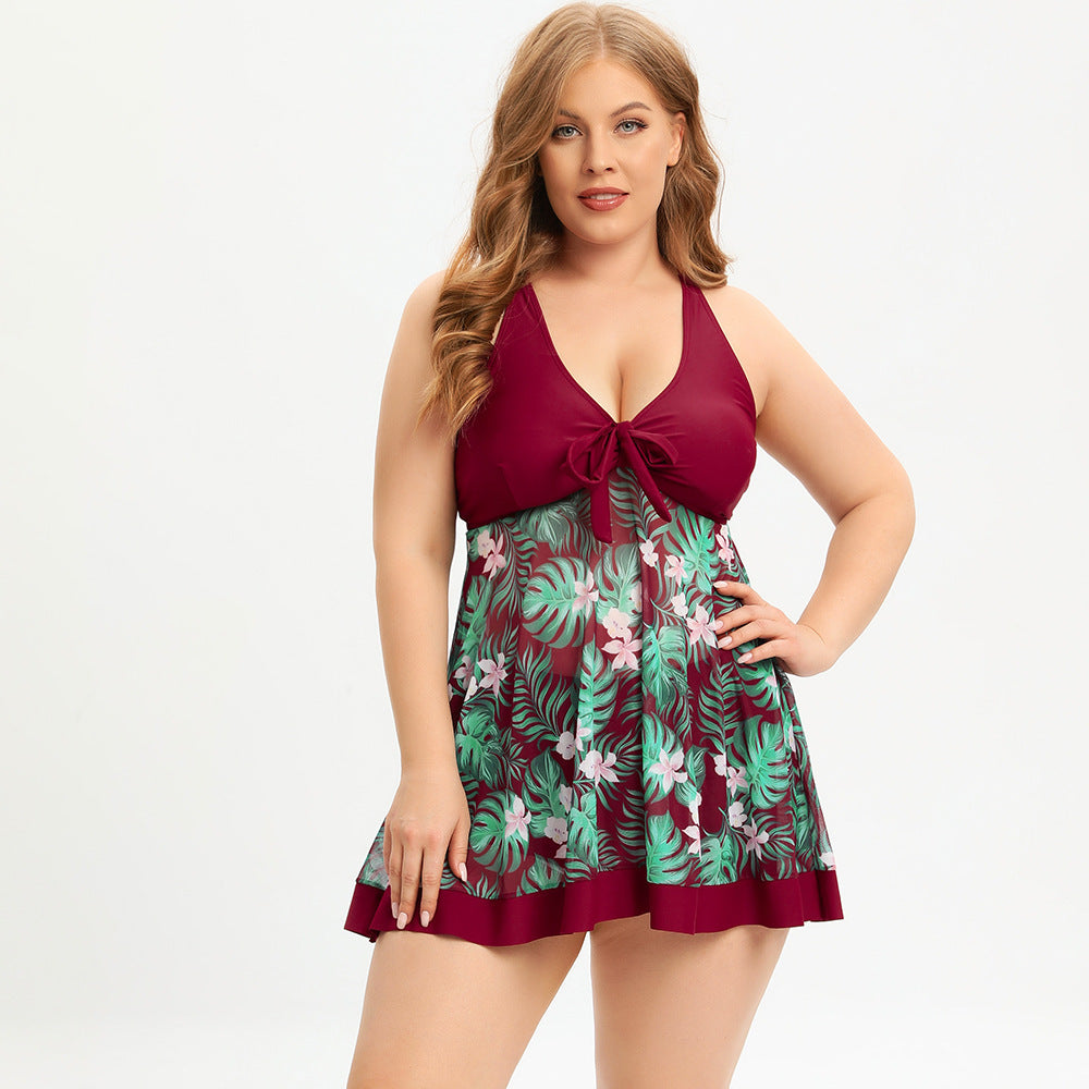 Women's swimsuit with floral overlay Mune Fashion