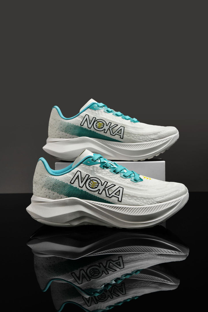 Unisex lightweight road running sneakers with high dynamic rebound midsole and breathable knitted upper Mune Fashion