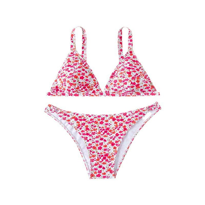 Women's triangle bikini with floral design and adjustable straps Mune Fashion 1779790980