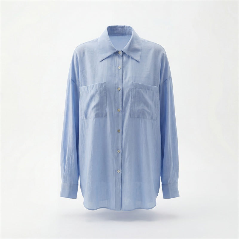 Women's Relaxed Fit Long Sleeve Shirt Mune Fashion