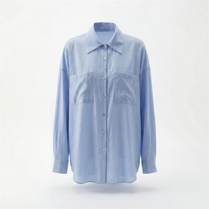 Women's Relaxed Fit Long Sleeve Shirt Mune Fashion