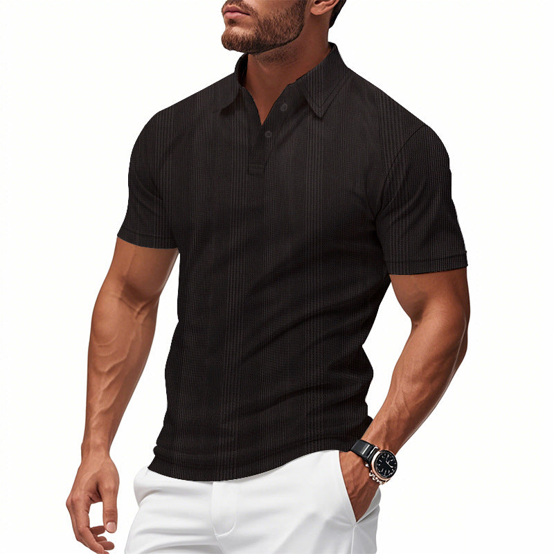 Men's Breathable Polo Shirt made from Cotton Blend with Slim Fit Mune Fashion