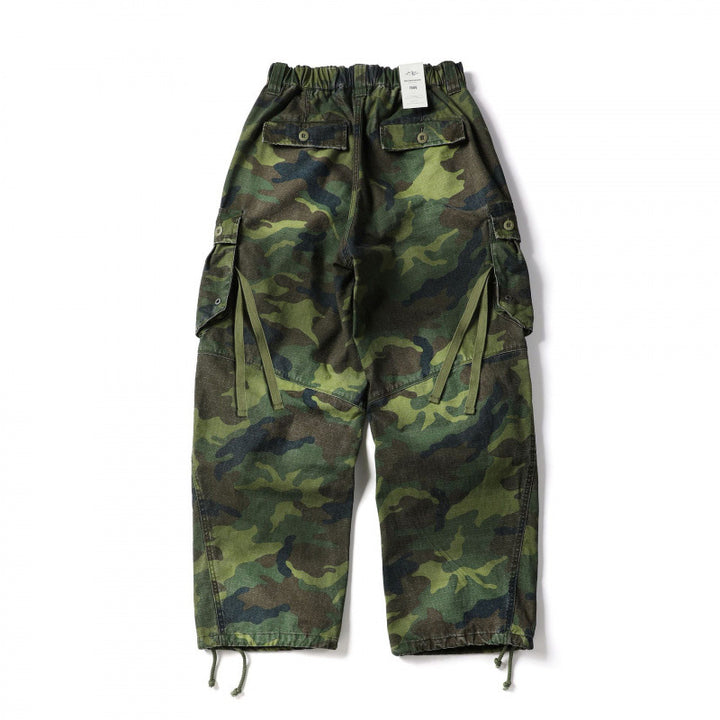 Unisex locker cut cargo pants with banana appliqué, large patch pockets and adjustable hem Mune Fashion