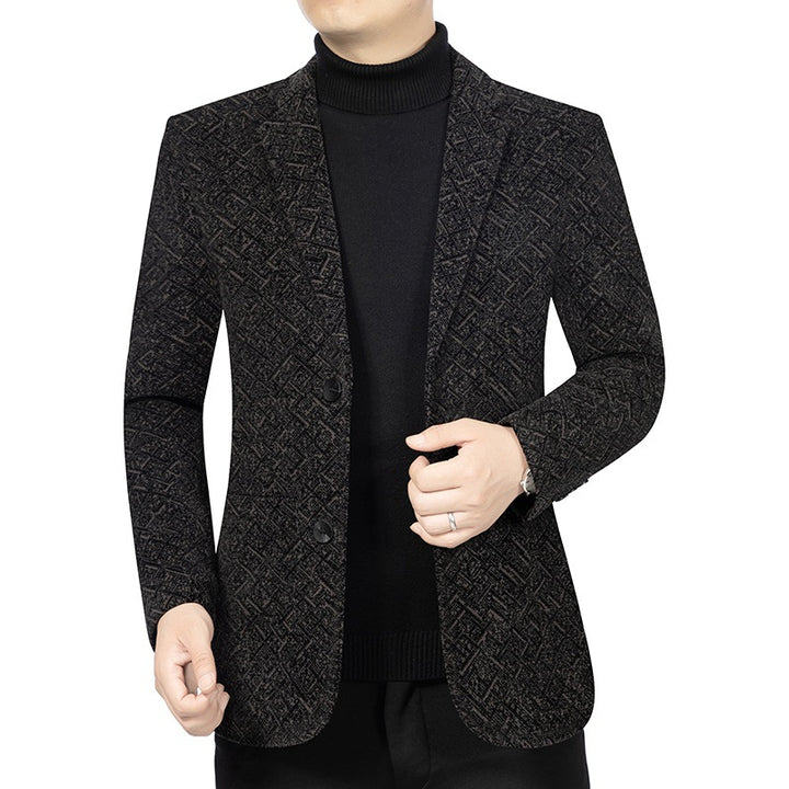 Men's Structured Jersey Blazer with Light Lining and Slim Silhouette Mune Fashion