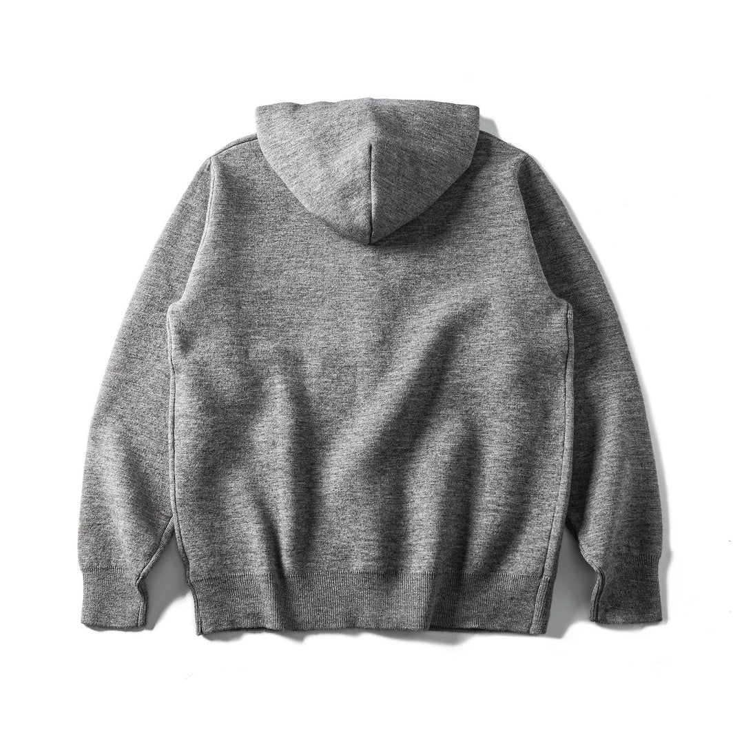 Unisex Light Hoodie Cardigan with Snap Fastener and Ribbed Cuffs Mune Fashion