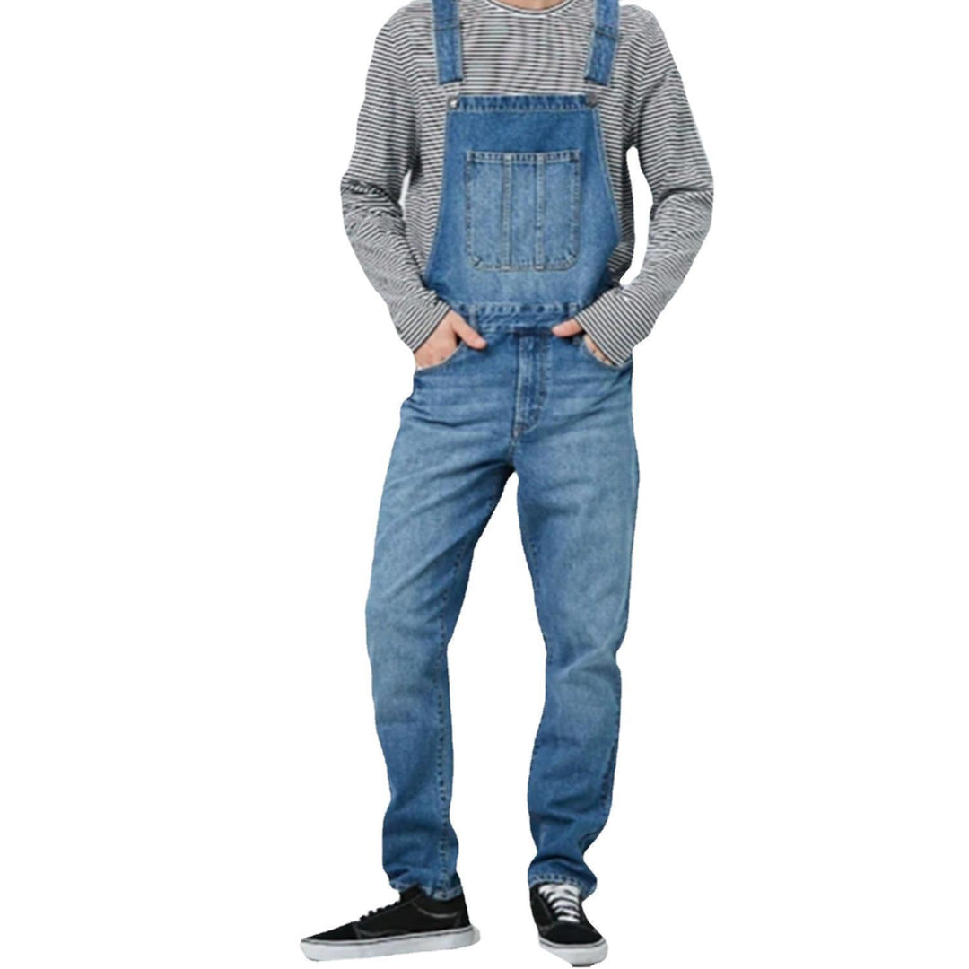 Men's Casual Jeans Overalls Mune