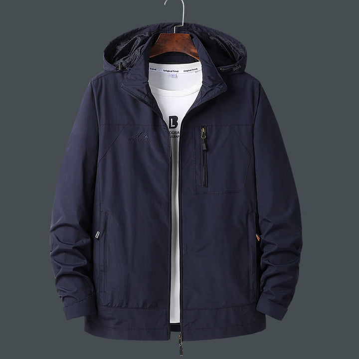 Men's Technical Outdoor Jacket with Adjustable Hood Mune Fashion