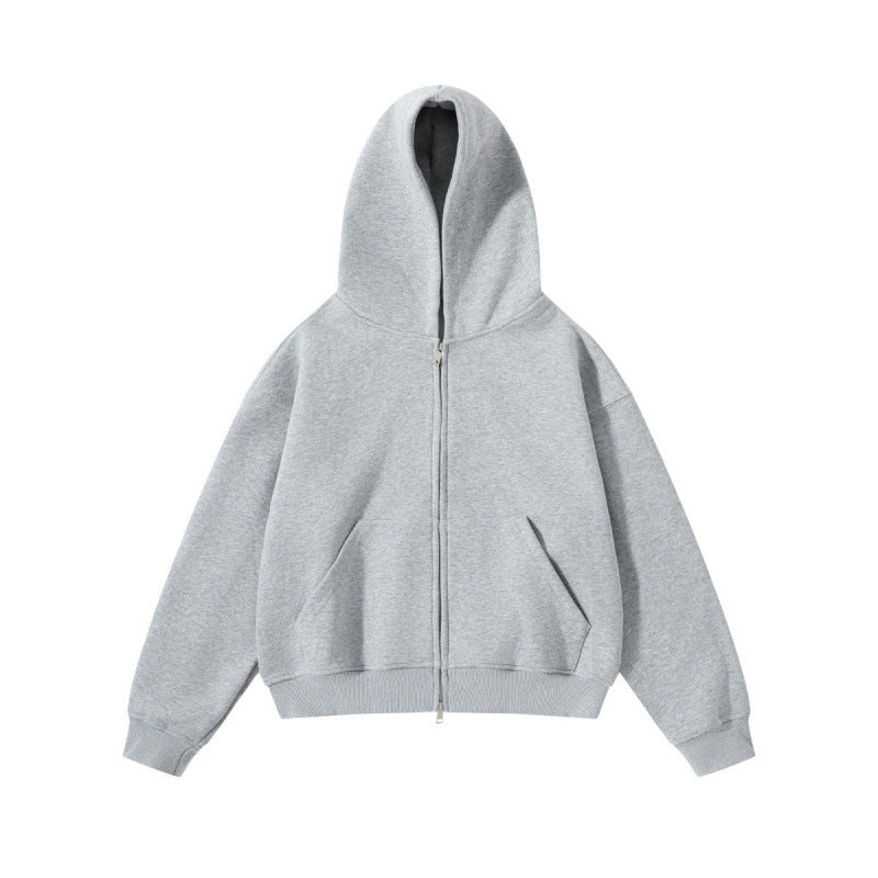 Unisex Oversize Hoodie with full zip and kangaroo pockets made of cotton fleece Mune Fashion